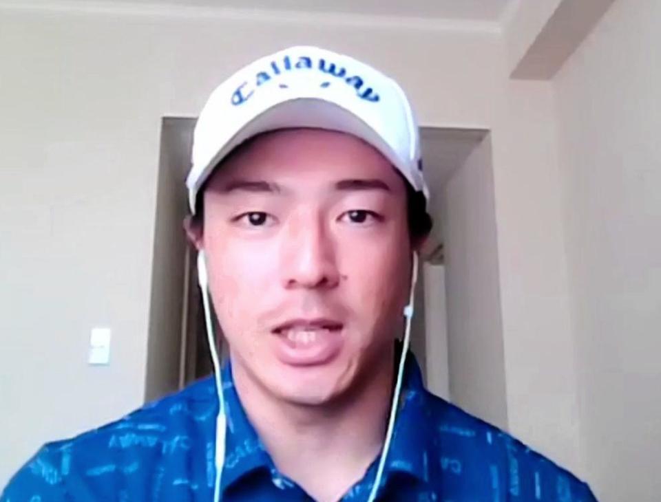 　開幕前日、オンラインで取材に応じた石川遼