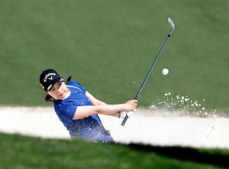　決勝ラウンド、通算７オーバーで２０位だった吉田鈴＝オーガスタ・ナショナルＧＣ（共同）