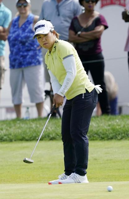 畑岡奈紗「我慢できず」30位に後退 1メートル半外してボギー、3パットも