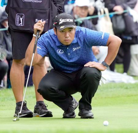 松山、首位と７打差の４１位米男子ゴルフ第１日
