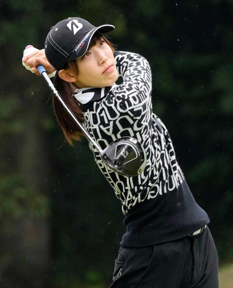 　４アンダーで８位発進の馬場咲希