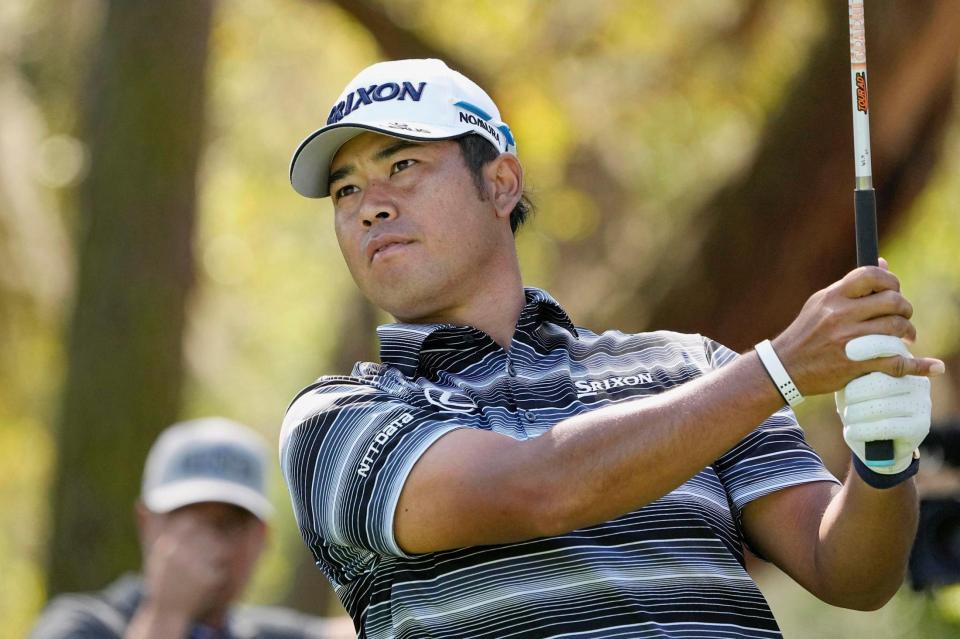 　調整する松山英樹（ＡＰ＝共同）