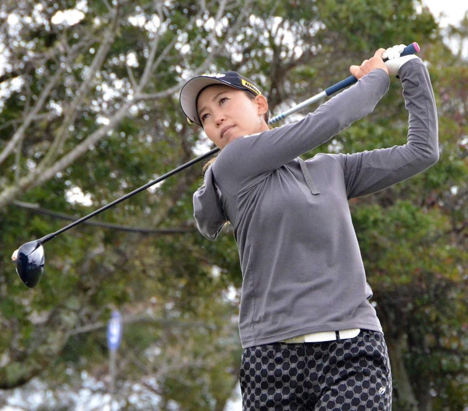 　プロアマ戦に出場した上田桃子