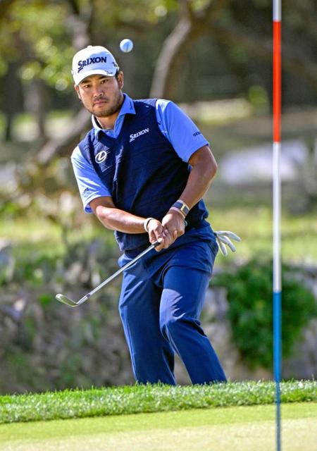 松山英樹「まだ不安定」６打差１２位　手応えと不安が入り交じる