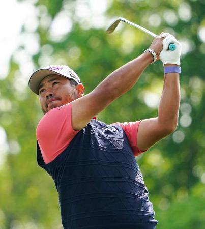 ゴルフ松山、３５位で予選通過　全米プロ第２日、星野と比嘉も