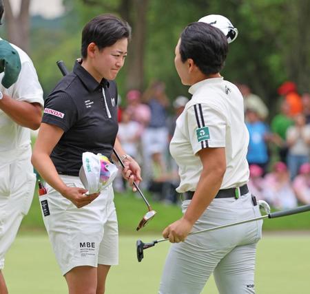 岩井明愛は２勝目を逃し涙　「頼れる先輩」申ジエとのプレーオフで敗戦「また戦いたい」