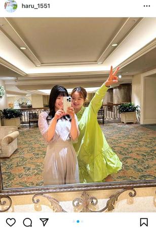 　川崎春花のインスタグラム＠ｈａｒｕ＿１５５１より