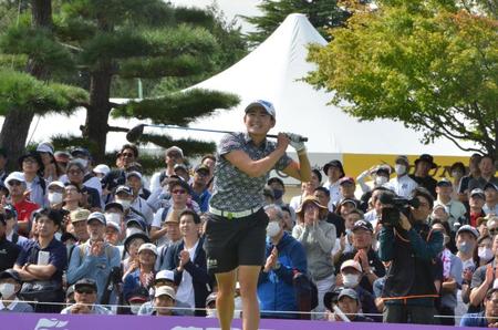 岩井明愛が２週連続完全Ｖ王手　通算１０アンダー　ミヤギテレビ杯ダンロップ女子