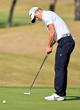 中島啓太「６３」単独トップ　会心ラウンド「全て安定していた」