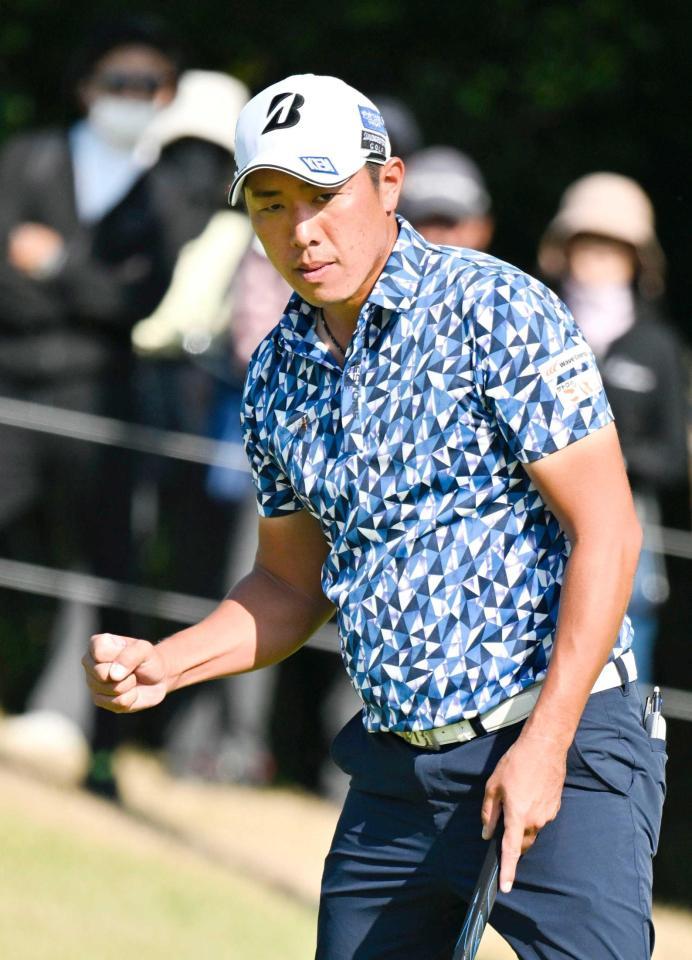 　９番でバーディーパットを決めた堀川未来夢