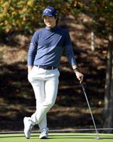 　プロアマ戦で笑顔を見せる石川遼（撮影・伊藤笙子）