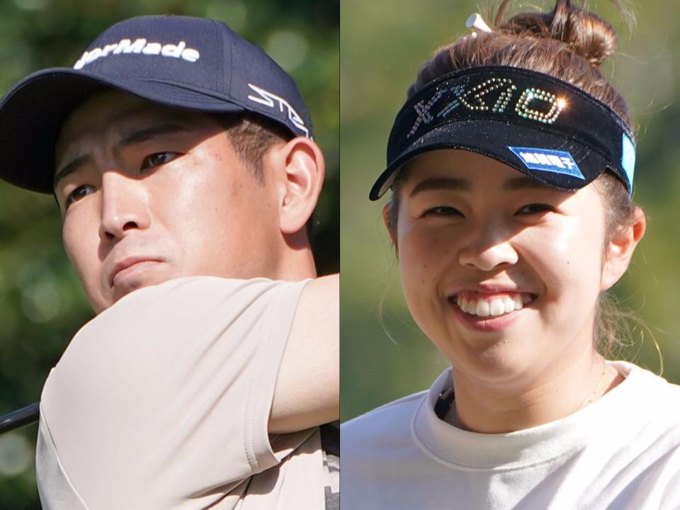 　中島啓太（左）と山下美夢有