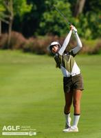 　ショットを放つ馬場咲希（大会提供）