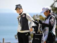 　６７の好スコアで一気に上位へ浮上した藤田かれん（撮影・中谷大志）