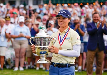 　ゴルフの全米女子オープン選手権で２度目のメジャー優勝を果たした笹生優花