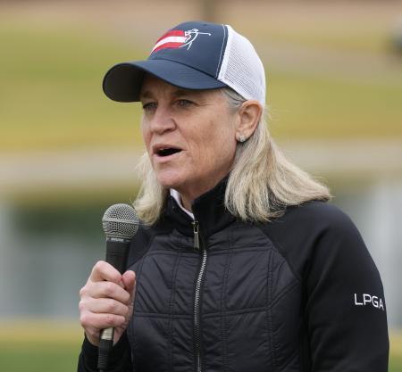 　ＬＰＧＡコミッショナーのモリー・マークー・サマーン氏＝３月（ＡＰ＝共同）