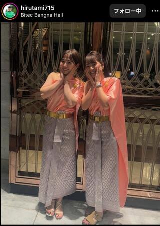 蛭田みな美インスタグラム（ｈｉｒｕｔａｍｉ７１５）より