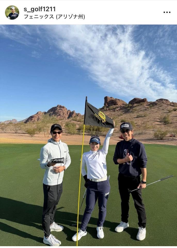 佐久間朱莉インスタグラム（ｓ＿ｇｏｌｆ１２１１）より