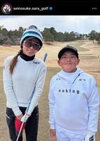 　福井誠ノ介インスタグラム（ｓｅｉｎｏｓｕｋｅ．ｓａｒａ＿ｇｏｌｆ）より