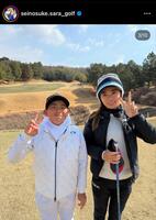 　福井誠ノ介インスタグラム（ｓｅｉｎｏｓｕｋｅ．ｓａｒａ＿ｇｏｌｆ）より