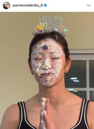 　原英莉花インスタグラム（ｗａｒｒｉｏｒｓｍｉｌｅｒｉｋａ＿９）より