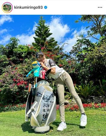 　金田久美子インスタグラム（ｋｉｎｋｕｍｉｒｉｎｇｏ９３）、２３年３月の投稿より