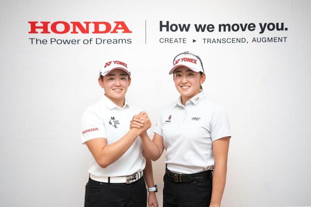 Ｈｏｎｄａとの所属契約を更新した岩井明愛（左）、千怜姉妹（提供写真）