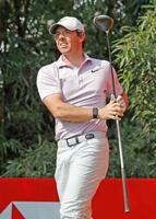 　マスターズ初優勝を決め、喜ぶスコッティ・シェフラー＝２２年４月、オーガスタ・ナショナルＧＣ（共同）