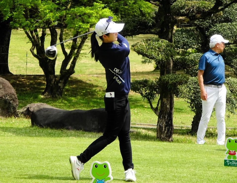 　プロアマ戦に出場した川崎春花
