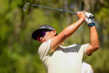 　久常涼＝１７日、ヒルトンヘッド（イマジンイメージズ・ロイター＝共同）