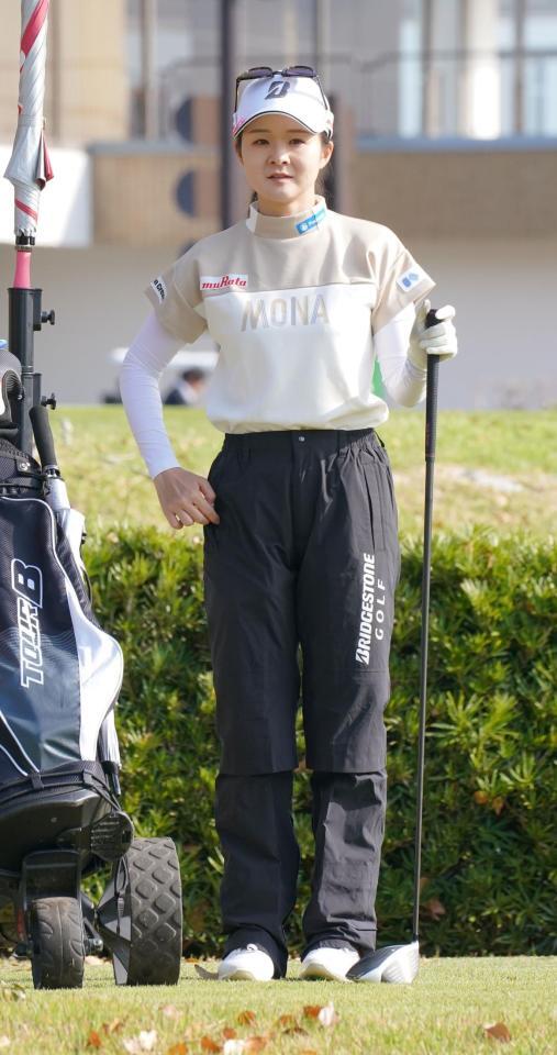 　全米女子オープンゴルフ選手権出場を狙う川崎春花（撮影・持木克友）