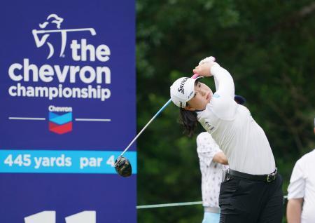 　調整する竹田麗央＝カールトンウッズ・クラブ（共同）