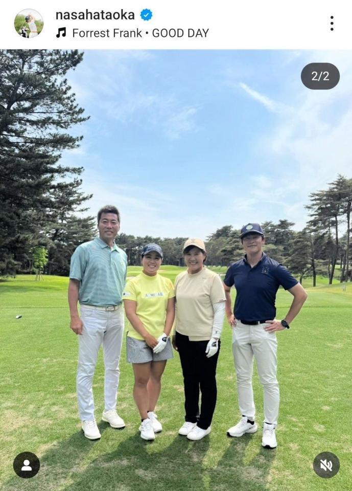 　畑岡奈紗のインスタグラム（＠ｎａｓａｈａｔａｏｋａ）から