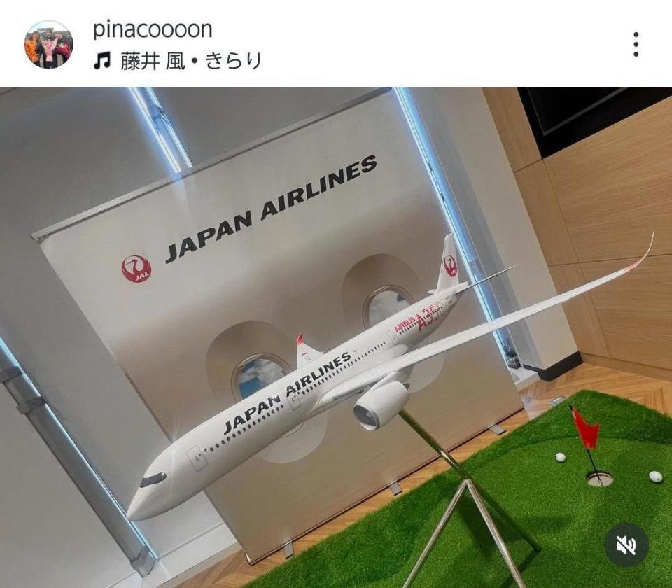 　渋野日向子のインスタグラム（ｐｉｎａｃｏｏｏｏｎ）より