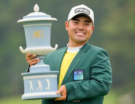 　優勝した蝉川泰果＝宍戸ヒルズＣＣ