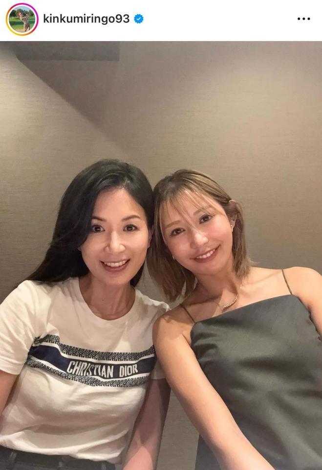 金田久美子インスタグラム（ｋｉｎｋｕｍｉｒｉｎｇｏ９３）より