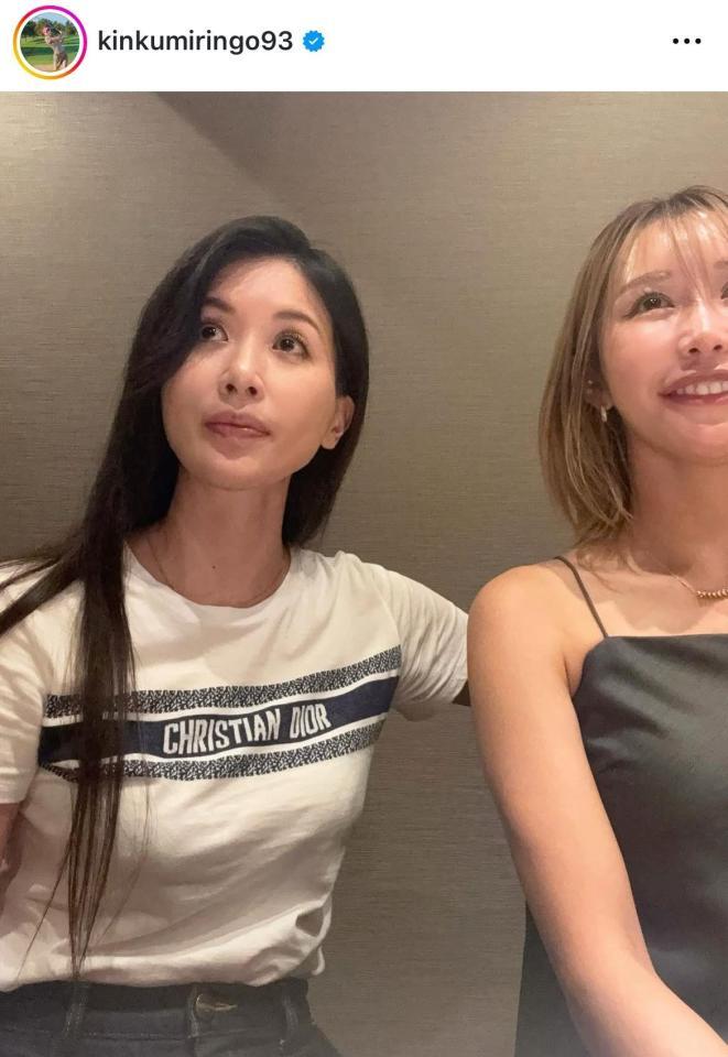 金田久美子インスタグラム（ｋｉｎｋｕｍｉｒｉｎｇｏ９３）より