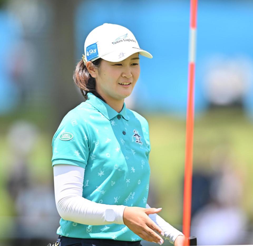 　通算１０アンダーで２日目を終えた神谷そら（撮影・西田忠信）