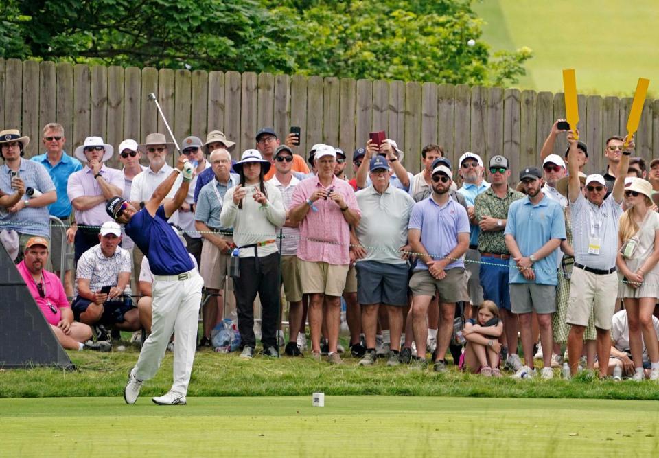 　第２ラウンド、通算７オーバーで暫定５８位の松山英樹（共同）