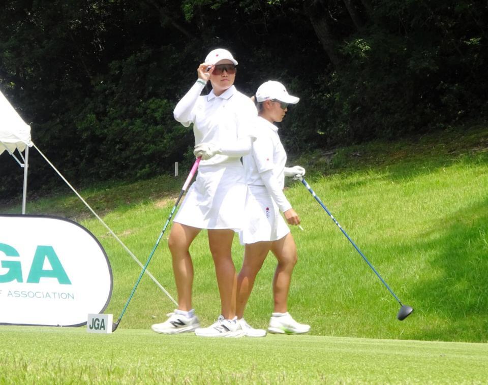 　１打差２位で終えた岩永杏奈