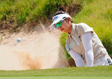 山下美夢有　７打差３位浮上　強風、酷暑に負けず「切り替えて淡々とできた」　最終日へ「攻めのゴルフしたい」