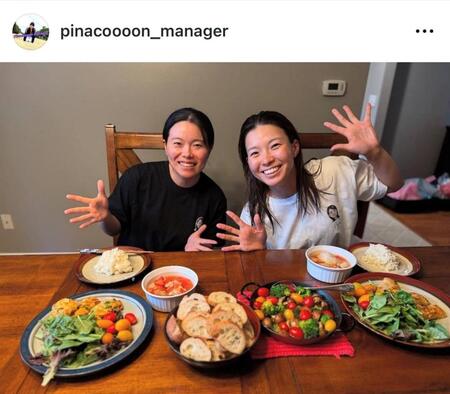 　渋野日向子マネジャーのインスタグラム（ｐｉｎａｃｏｏｏｏｎ＿ｍａｎａｇｅｒ）より