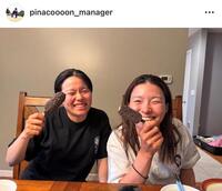 　渋野日向子マネジャーのインスタグラム（ｐｉｎａｃｏｏｏｏｎ＿ｍａｎａｇｅｒ）より