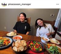 　渋野日向子マネジャーのインスタグラム（ｐｉｎａｃｏｏｏｏｎ＿ｍａｎａｇｅｒ）より
