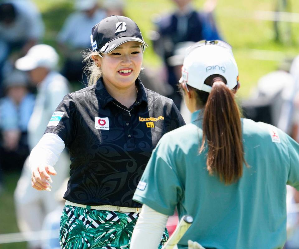 　ホールアウトした桑木志帆