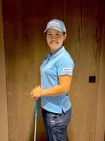 　大正製薬とスポンサー契約を結んだ畑岡奈紗（写真提供：大正製薬）