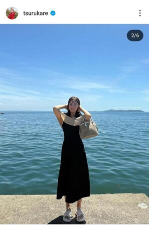 　鶴岡果恋のインスタグラム（＠ｔｓｕｒｕｋａｒｅ）から