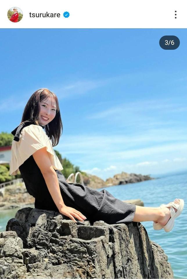 　鶴岡果恋のインスタグラム（＠ｔｓｕｒｕｋａｒｅ）から