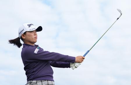 　最終調整する勝みなみ＝ロイヤルポースコールＧＣ（共同）