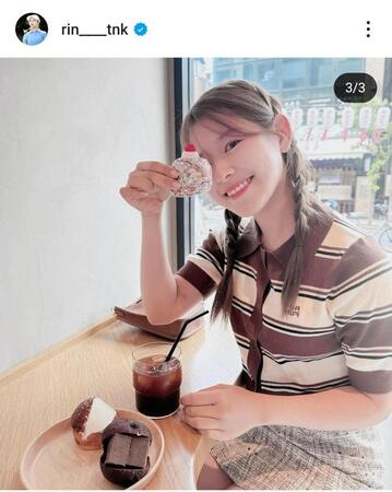 吉田鈴のインスタグラム（＠ｒｉｎ＿ｔｎｋ）から